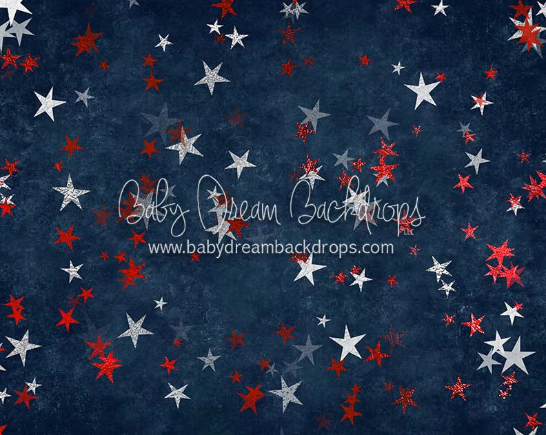 Uncle Sam Stars (Red and White)