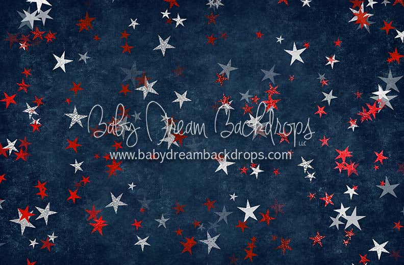 Uncle Sam Stars (Red and White)