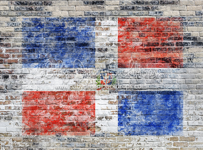 Urban Flag Dominican Republic