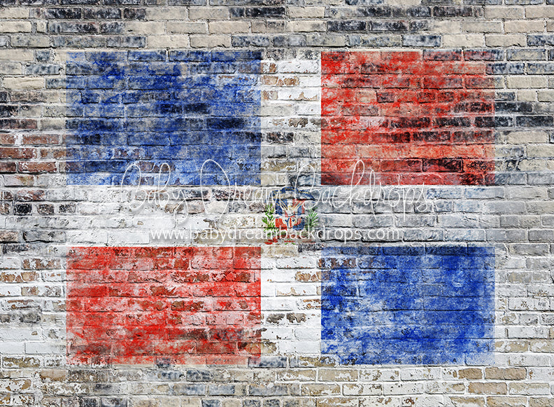 Urban Flag Dominican Republic