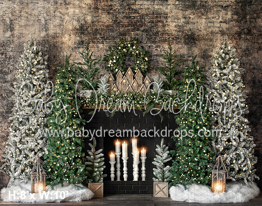 Urban Pine Dark Mantel