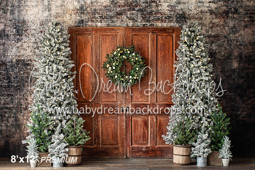 Urban Pine Door with Lights