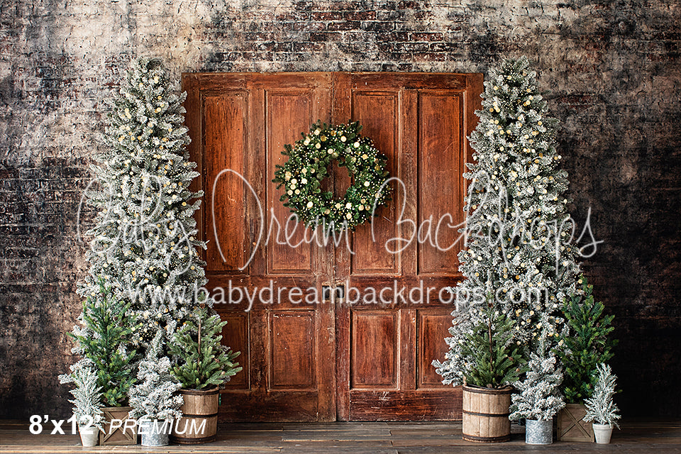 Urban Pine Door with Lights