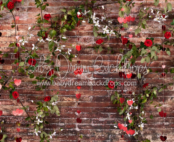 Urban Rose Wall Hearts