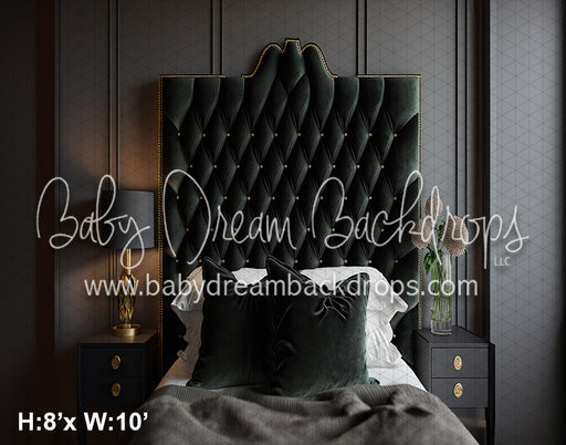 Velvet Black Headboard (SM) 