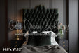 Velvet Black Headboard (SM) 
