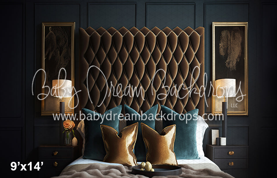Velvet Brown Headboard (SM) 