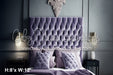 Velvet Lavender Headboard (SM) 