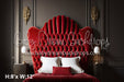 Velvet Red Headboard (SM)