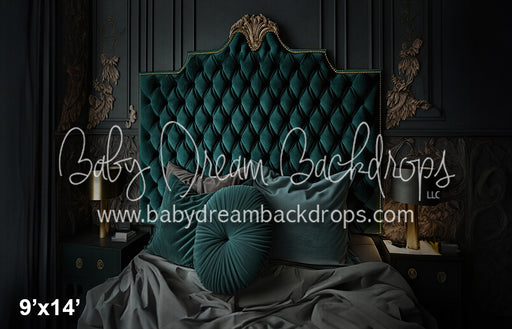 Velvet Teal Headboard (SM) 