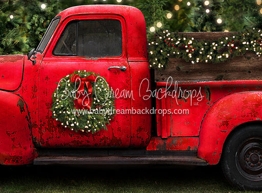 Vintage Red Truck Christmas