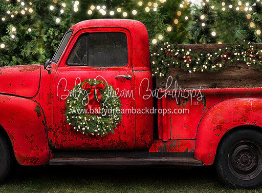 Vintage Red Truck Christmas