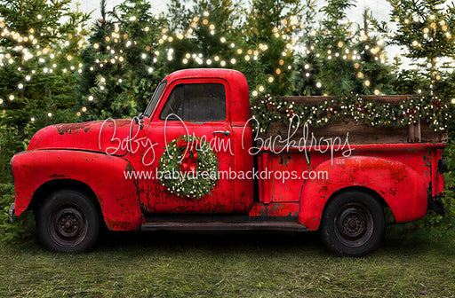 Vintage Red Truck Christmas