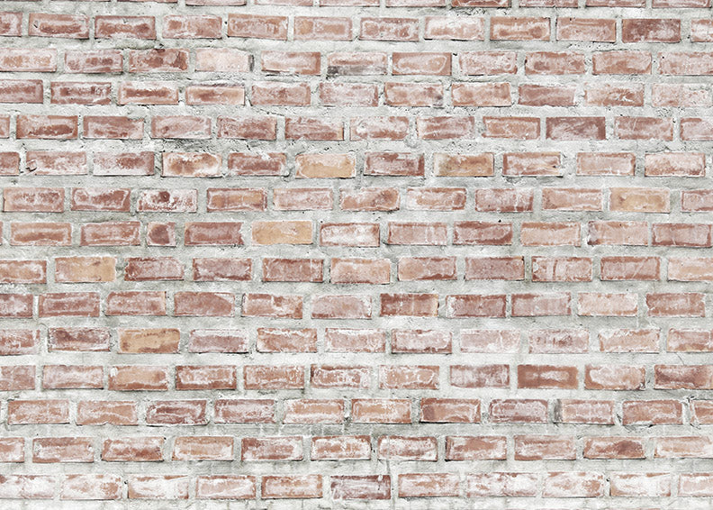 Washed Brick Floor Fabric Drop