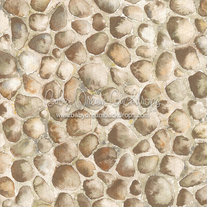 X Drop watercolor cobblestone