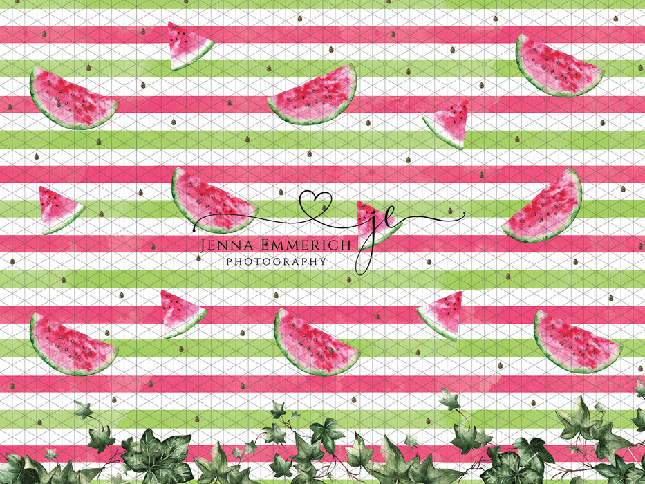 Watercolor Watermelon Pattern