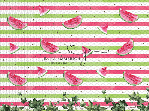 Watercolor Watermelon Pattern