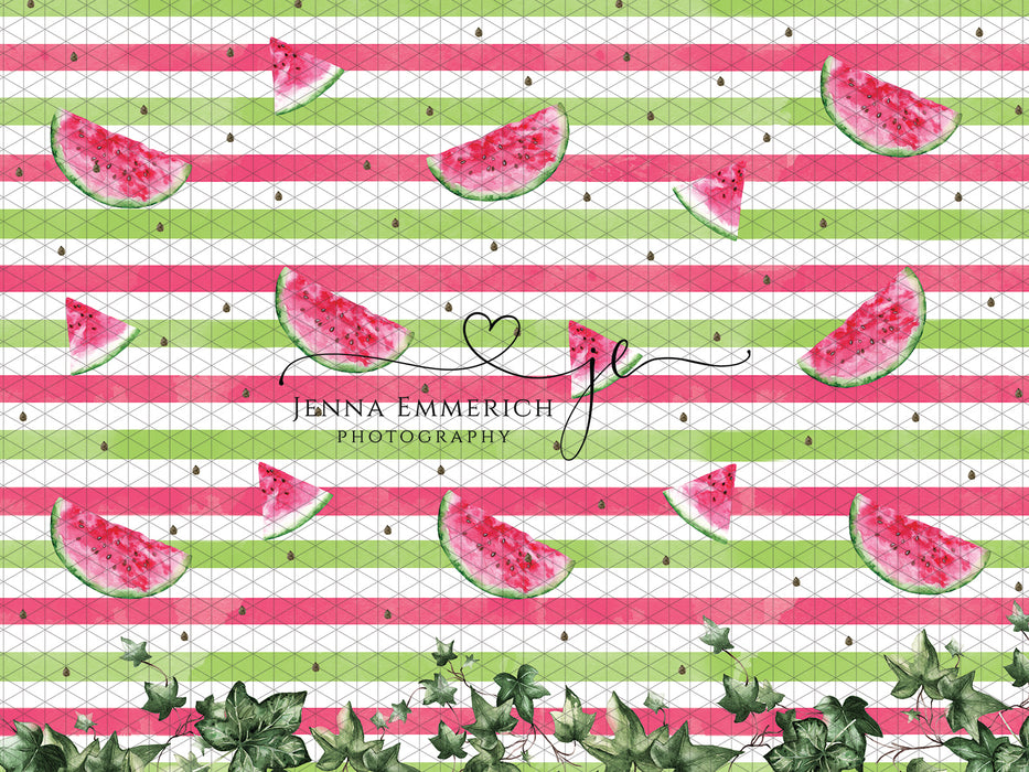 Watercolor Watermelon Pattern