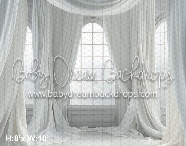 White Layered Drapes (BD)