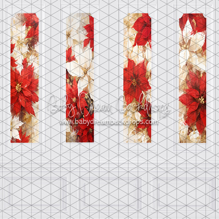 White Poinsettia Wall (JA)