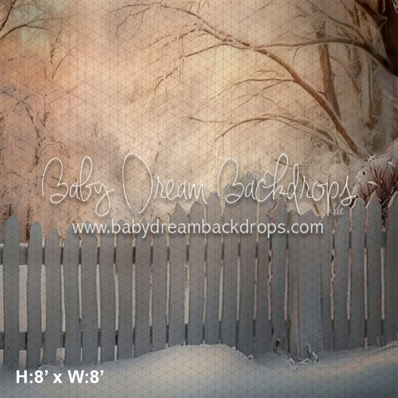 White Picket Fence Snow Side (SM)