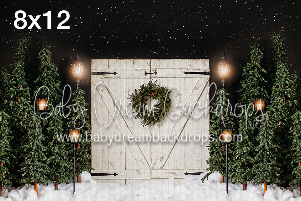 White Rustic Christmas no Lights