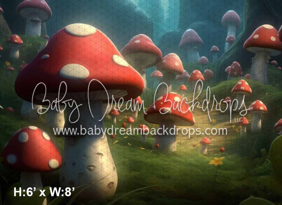 Wild Mushroom Kingdom (KS) Baby Dream Backdrops