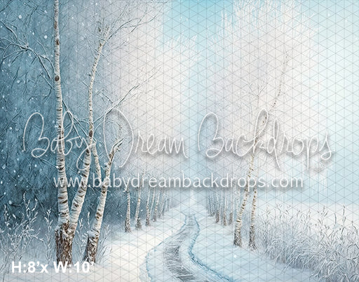 Winter Blue Birch Forest (SM) 