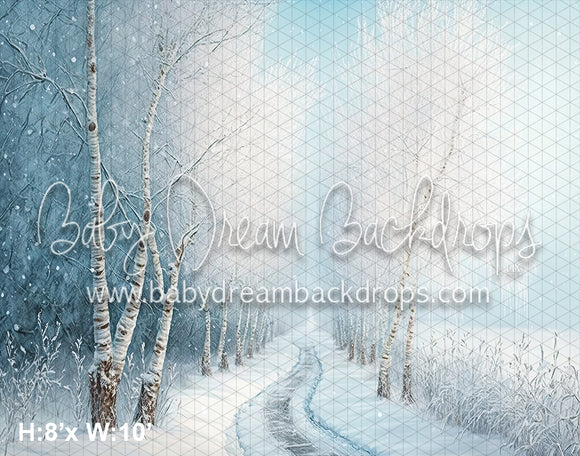 Winter Blue Birch Forest (SM) 