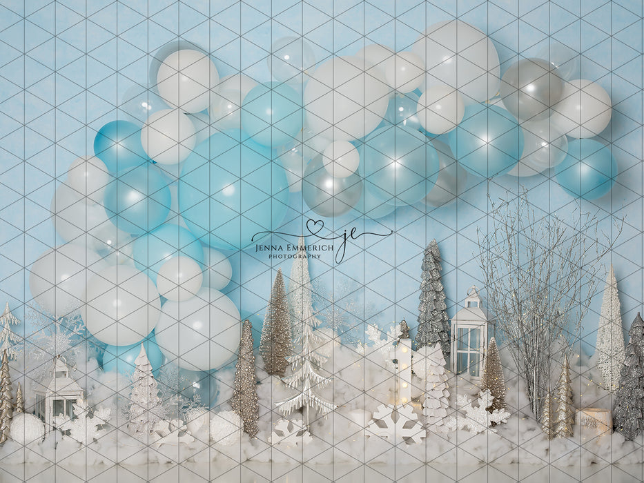 Winter One-derland Boy with Garland