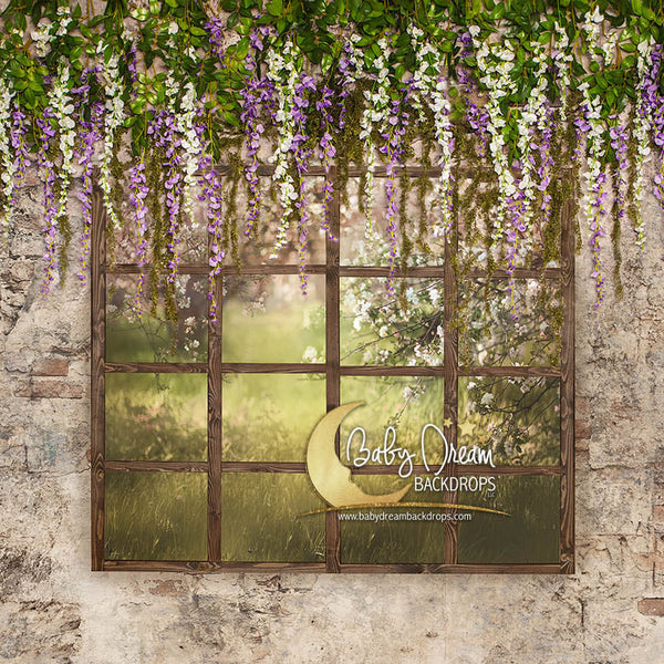 X Drop wisteria easter window