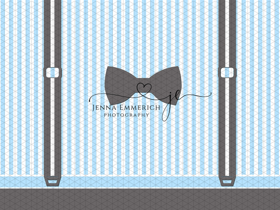 Wonderful One gray and baby blue 