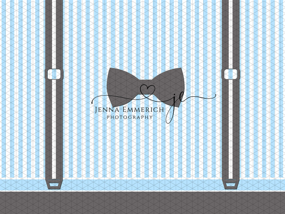 Wonderful One gray and baby blue 