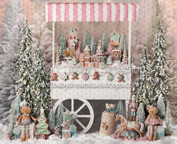 Wonderful Winter Gingerbread Cart (BS)
