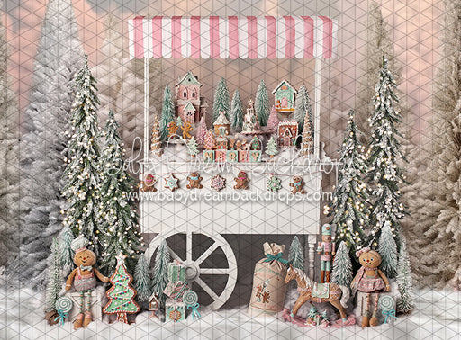 Wonderful Winter Gingerbread Cart (BS)