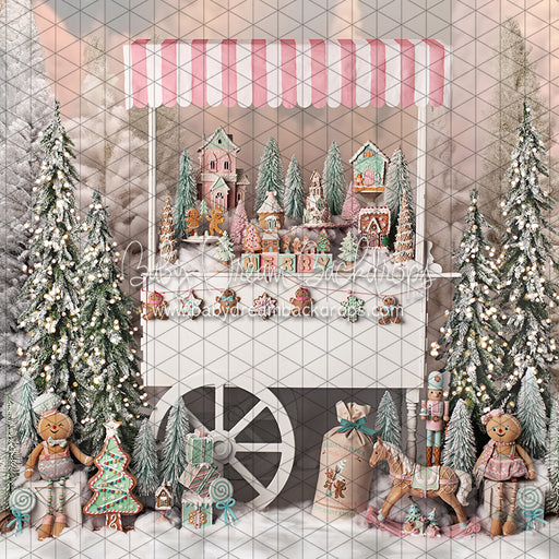 Wonderful Winter Gingerbread Cart (BS)