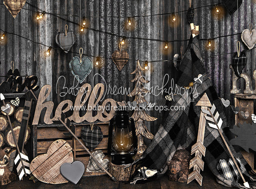 Wood You Be Mine Grays - 60Hx80W - JA  