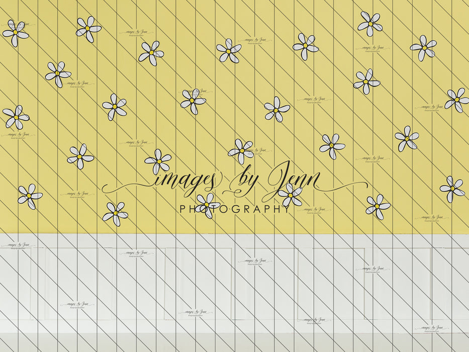 Yellow Daisy Wall