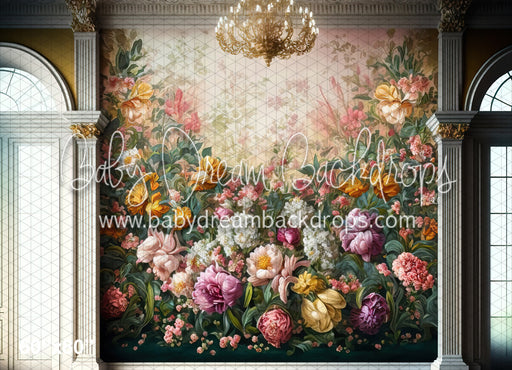 Yellow Summer Painted Blooms Wall (MD)