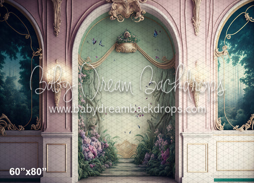 Breezy Spring Painted Ballroom Wall (MD)