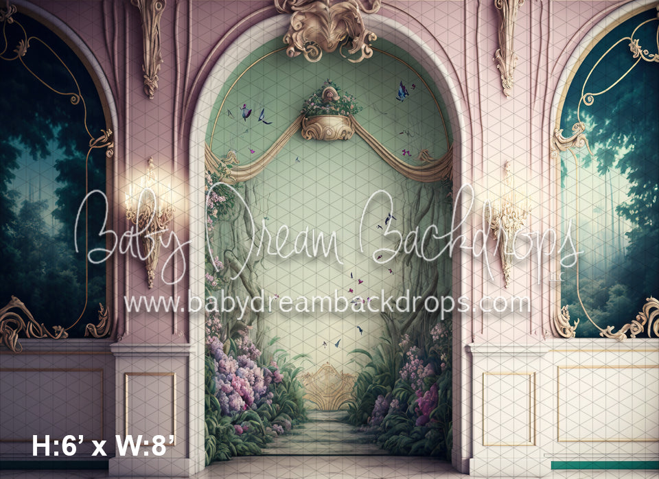 Breezy Spring Painted Ballroom Wall (MD)