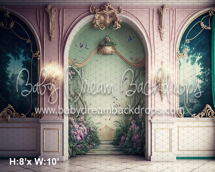 Breezy Spring Painted Ballroom Wall (MD)