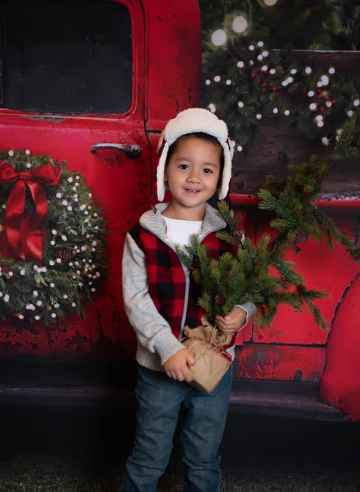 Vintage Red Truck Christmas