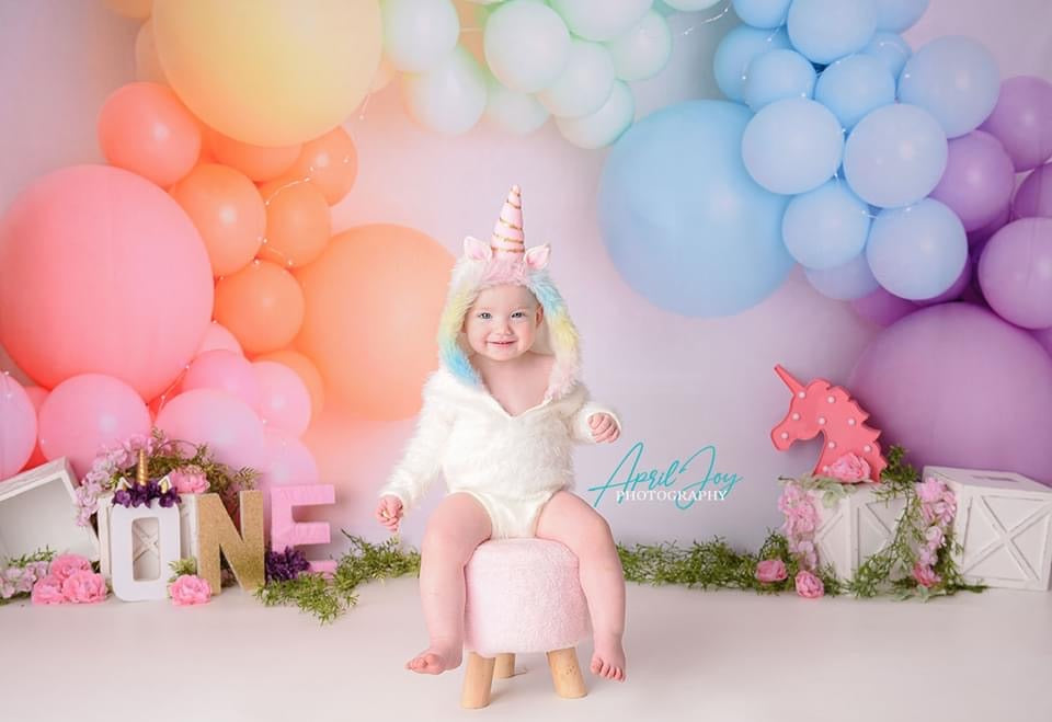 Rainbow Balloon Arch