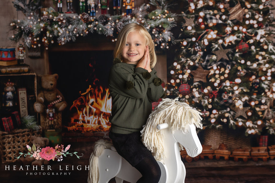 Santa Shanty Window and Santa Shanty Nutcracker Mantel Room