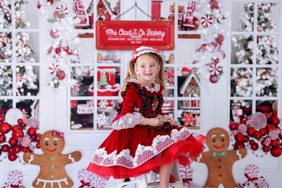Gingerbread Kisses Holiday Wishes 3 piece outfit FBK