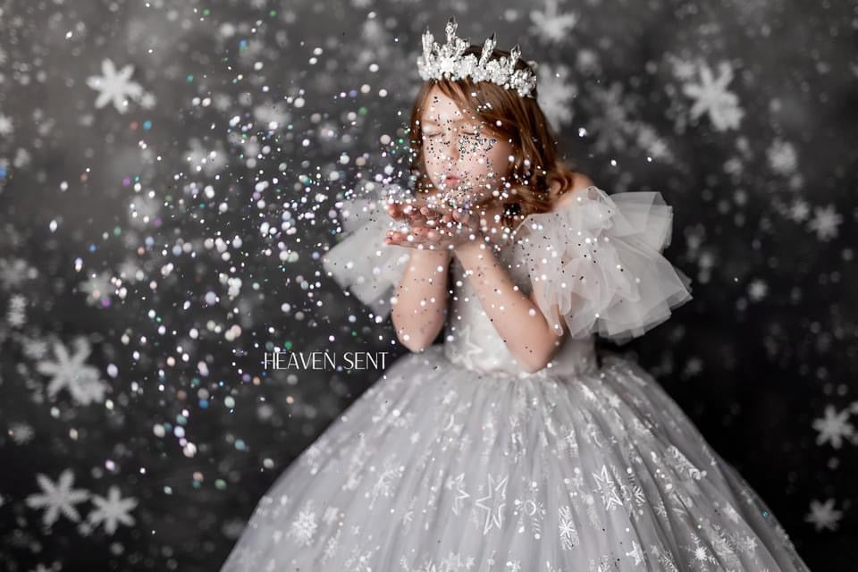 Dancing Snowfall Gray