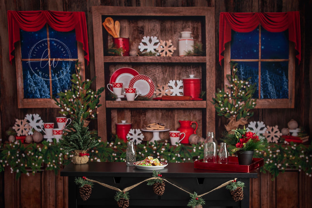 Country Christmas Kitchen Lights