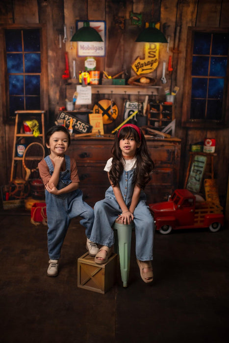 Dad's Garage Windows Night (JA)