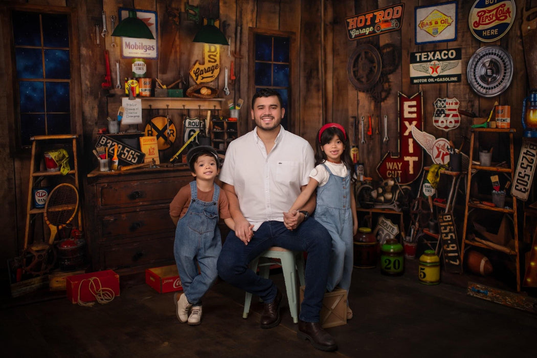 Dad's Garage Windows Night (JA)